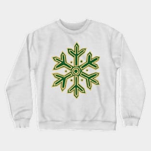 Simply Christmas Collection - Snowflake - Classic Xmas Colours Crewneck Sweatshirt